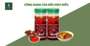 công dụng tuyệt vời của dầu màu điều