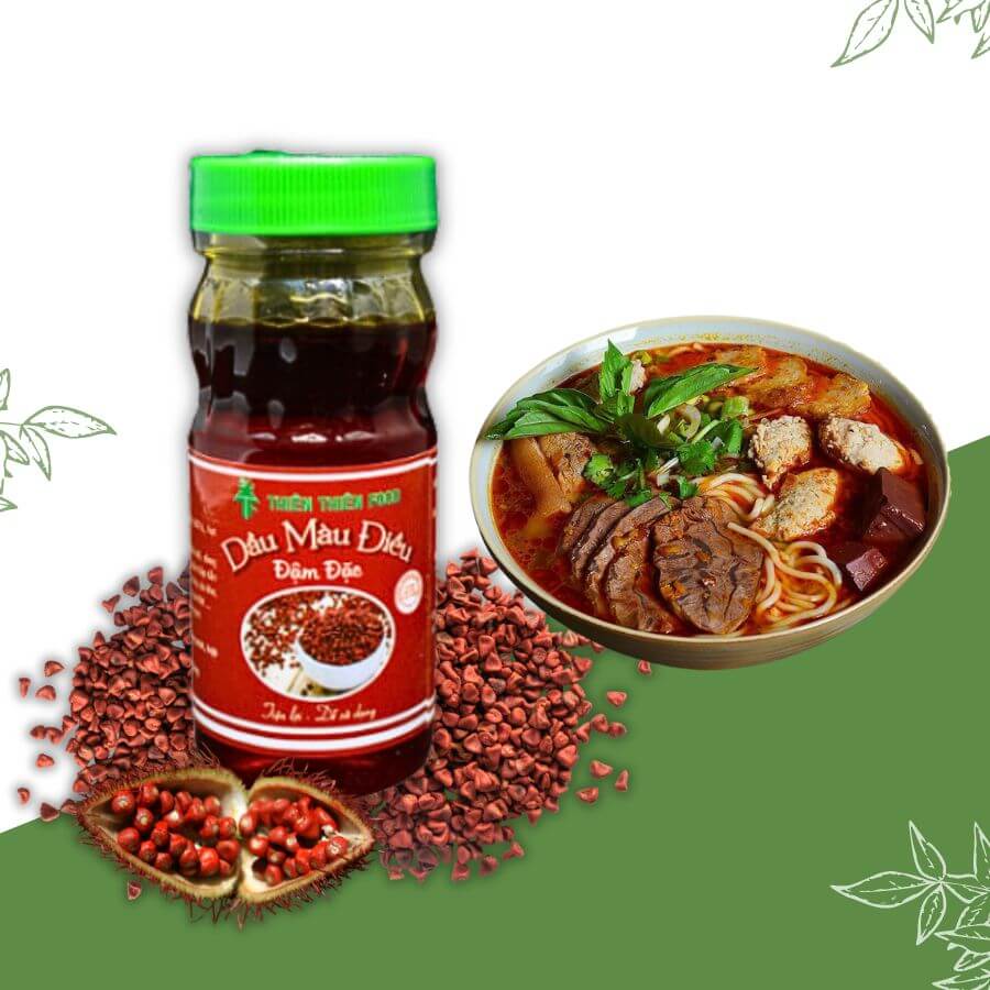 Dầu màu điều Thiên Thiên Food, gia vị tạo màu giúp món ăn thêm hấp dẫn