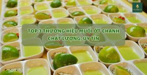 Top 3 thương hiệu muối ớt chanh chất lượng, uy tín tại Việt Nam