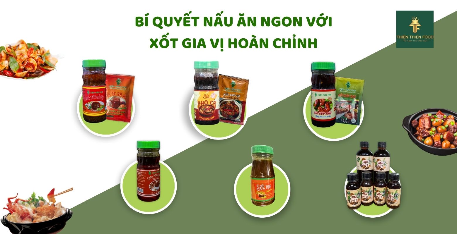 xốt gia vị hoàn chỉnh Thiên Thiên Food bí quyết nấu ăn ngon