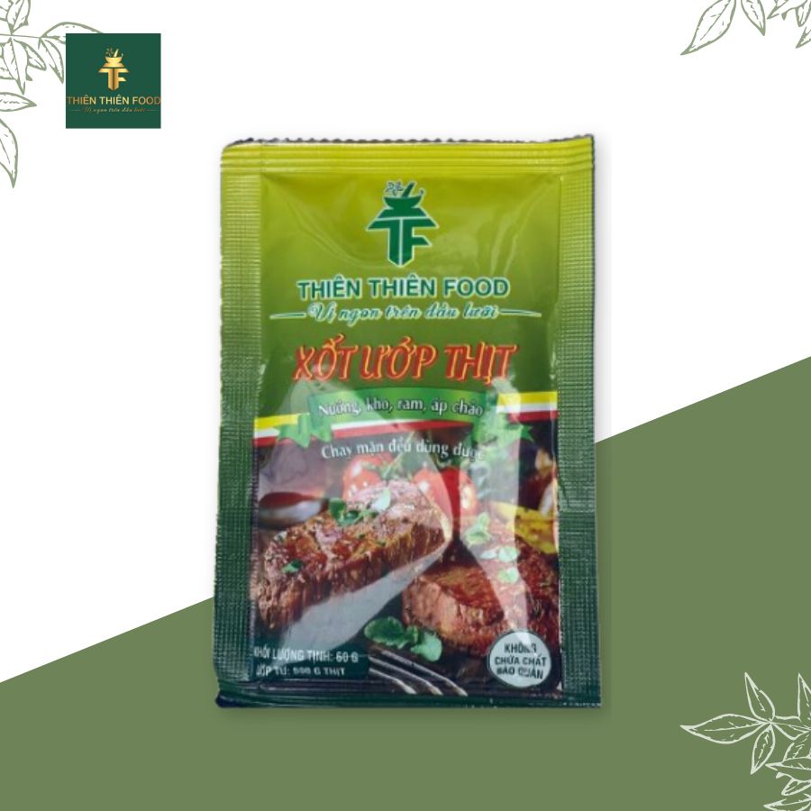 Xốt ướp thịt Thiên Thiên Food gia vị hoàn chỉnh tiện lợi, dùng ướp thịt nướng, kho, xào nhanh gọn