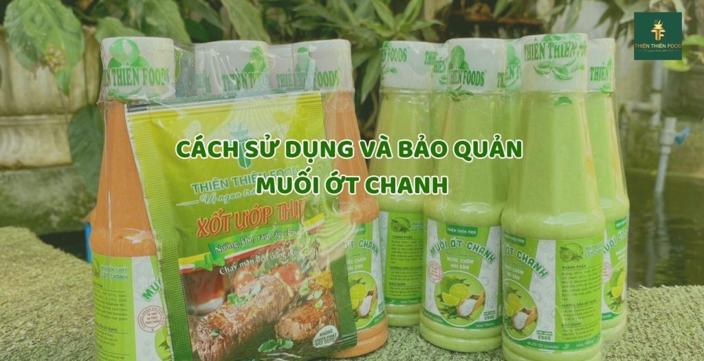 cách sử dụng bảo quản muối ớt chanh