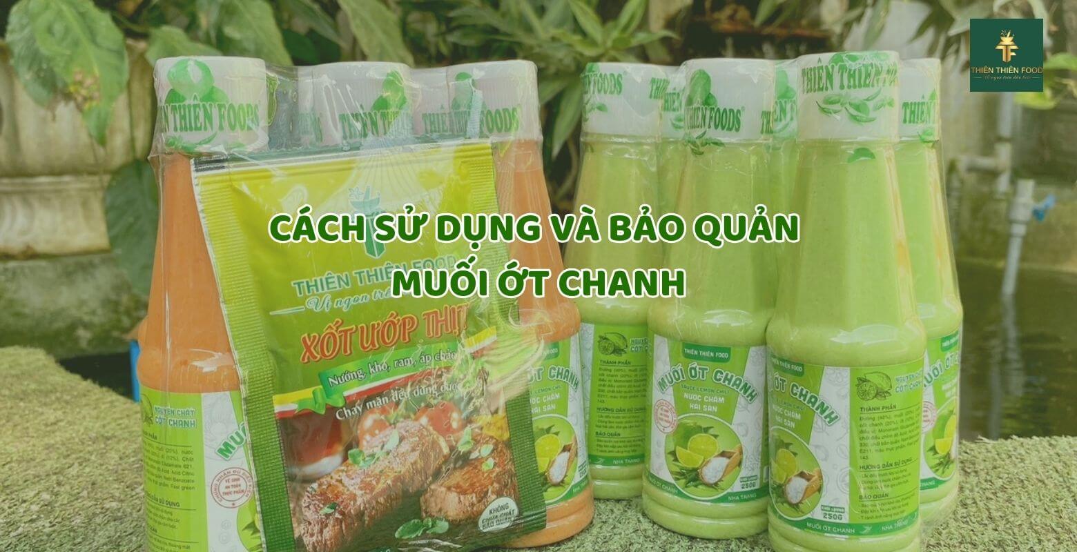 cách sử dụng bảo quản muối ớt chanh
