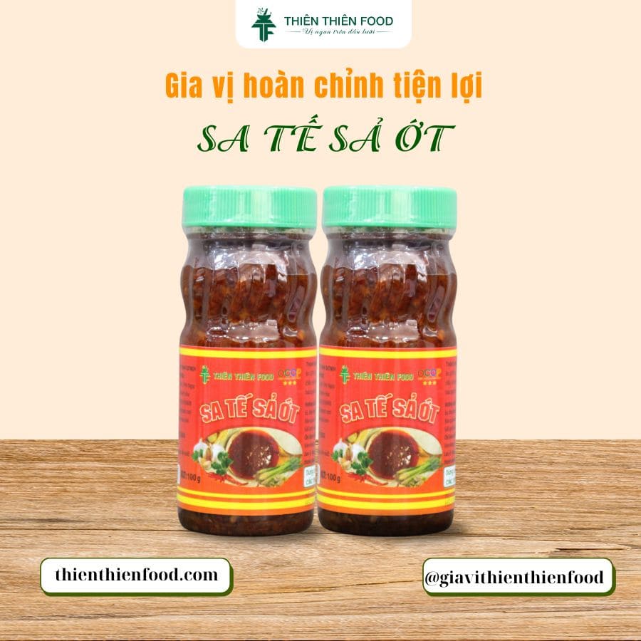 Xốt sa tế sả ớt: gia vị hoàn chỉnh giúp nấu ăn ngon chuẩn vị Việt
