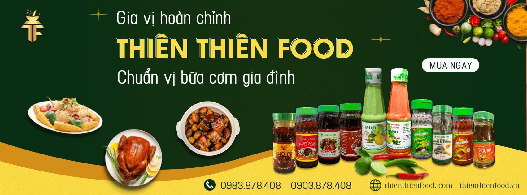 Gia vị hoàn chỉnh Thiên Thiên Food tiện lợi, chất lượng giúp nấu ăn nhanh gọn
