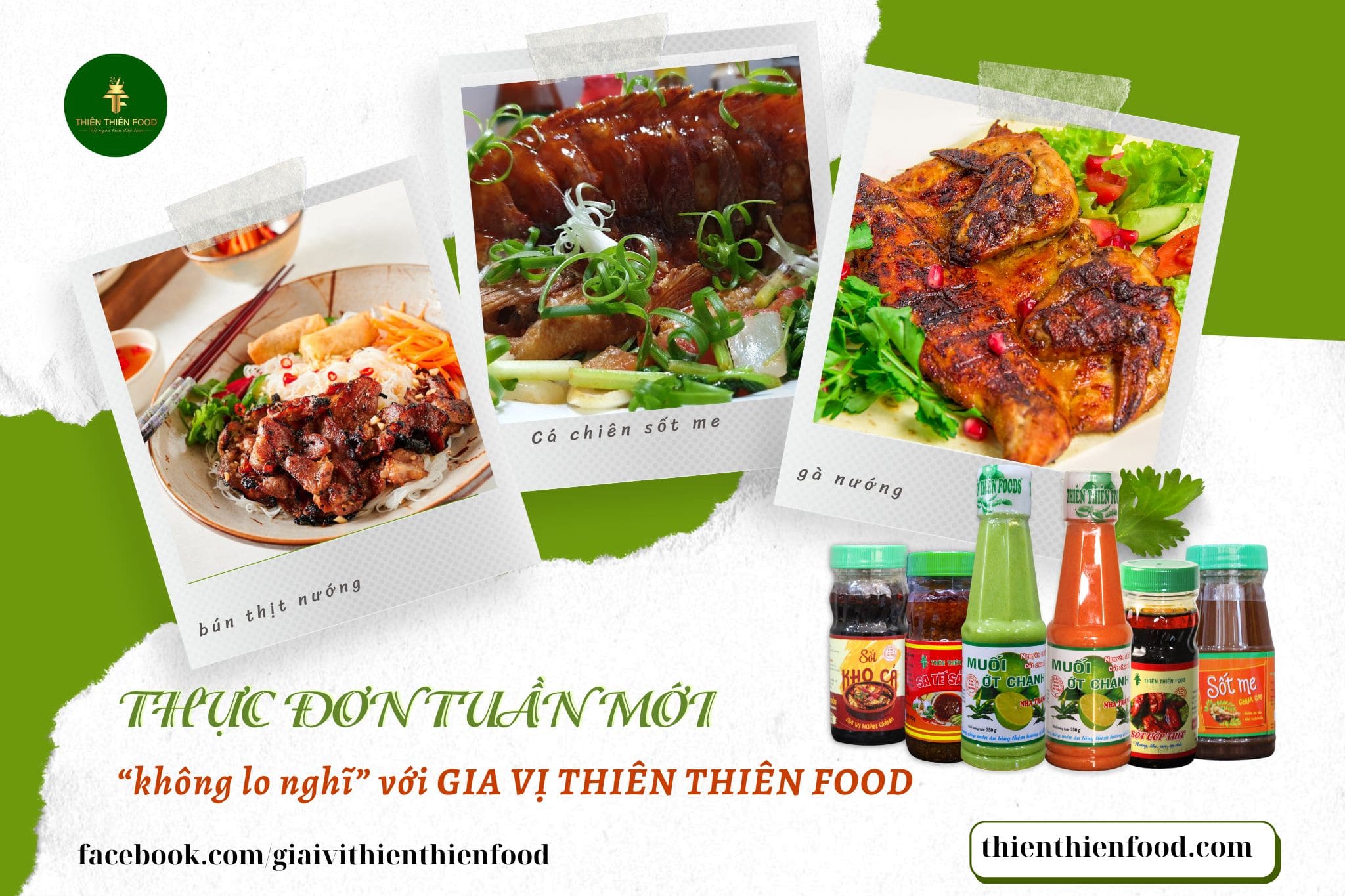 Gia vị Thiên Thiên Food chất lượng, tiện lợi, giúp người nội trợ nấu ăn nhanh gọn